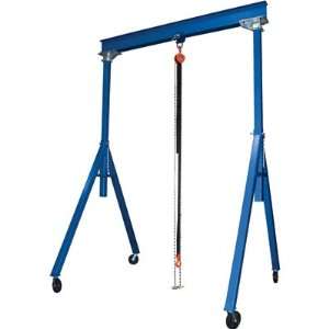 Vestil Steel Gantry Crane   Adjustable Height, 6000 Lb. Capacity, 15ft 