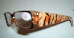   new pattern and color WILD TIGER READING GLASSES Select your power