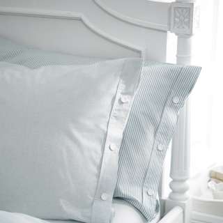 Teal Blue & Cream Floral or Stripe Mix & Match 100% Cotton Bedding 