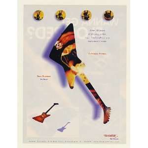  1998 No Doubt Tom Dumont Hamer Guitar Print Ad (Music 
