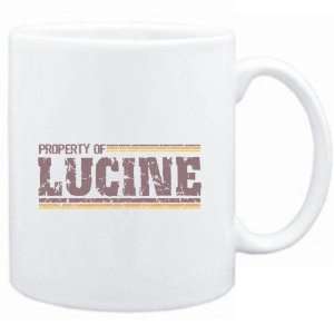  Mug White  Property of Lucine   Vintage  Female Names 