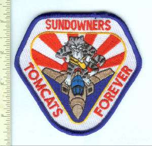 Military Patch US Navy VF Sundowners F 14 Tomcats  