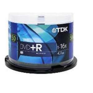  TDK ELECTRONICS CORPORATION DVD+R 4.7GB 16X Spindle 