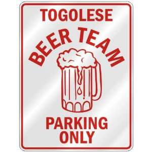   TOGOLESE BEER TEAM PARKING ONLY  PARKING SIGN COUNTRY 