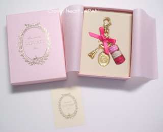 New LADUREE Keychain Macaron Eiffel Tower Pink in Gift Box JAPAN MARK 