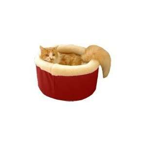   PET 025MAJ C R M Medium Pet Bed Cat Cuddler   Red