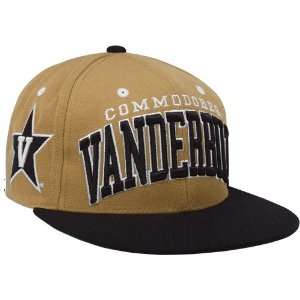  Vanderbilt Commodores Gold Black Superstar Snapback Adjustable Hat 