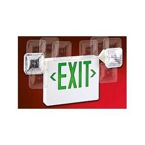  LED Exit/Emergency Sign Combination with Adjustable Square 