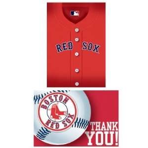   203839 Boston Red Sox Baseball  Invite & Thank You Combo Toys & Games
