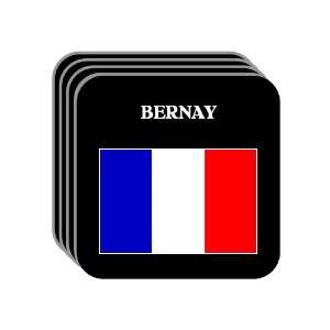  France   BERNAY Set of 4 Mini Mousepad Coasters 