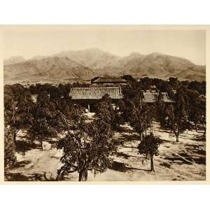  1926 Sacred Mount Tai shan Great Temple Shantung China 