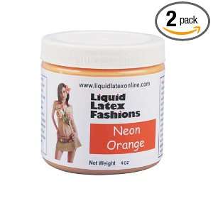  Liquid Latex Fashions Ammonia Free Body Paint, Neon Orange 