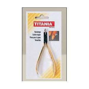  Titania Gold Plated Cuticle Nipper Beauty