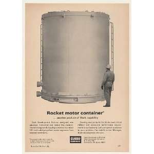  1964 Clark Equipment Titan III C Rocket Motor Container 