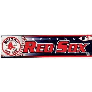   Red Sox   Logo & Name Bumper Sticker MLB Pro Baseball Automotive
