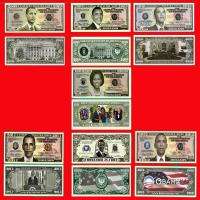 Barack Obama 7 Note Dollar Bill Novelty Fake Play Money  