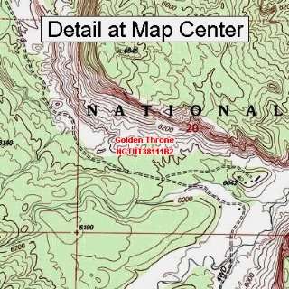   Topographic Quadrangle Map   Golden Throne, Utah (Folded/Waterproof