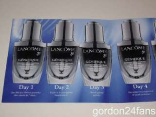   GENIFIQUE YOUTH ACTIVATING CONCENTRATE SERUM 7 DAY TRIAL PACKETS NEW