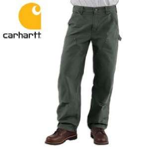   B136 Mens Double Front Washed Duck Work Pants