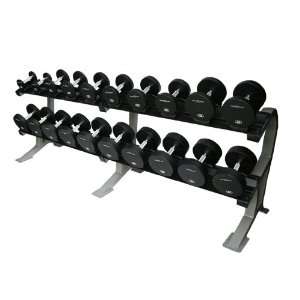  Coaches Choice Two Tier Pro Style Rack with 5 50 Pound Pro 