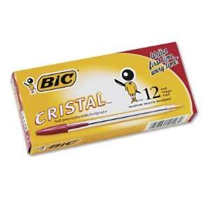  BIC Cristal Stick Ball Pen with 1.0 mm Medium point   12 