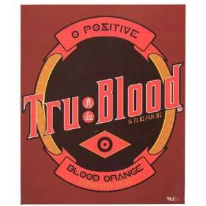  True Blood HBO Series Vampires O Positive Fleece Throw 