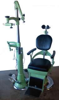 Vtg Bausch & Lomb Hydraulic Dentist Chair TATTOO Barber NICE  