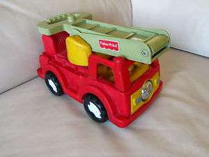 Fisher Price Fire Truck w Rnging Bell Made in Mexico  