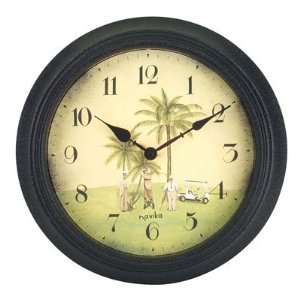  Vintage Tropical Golf Wall Clock