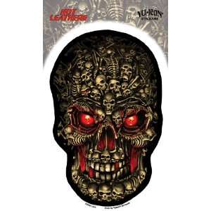  Hot Leathers   Boneyard Skull   Sticker / Decal 