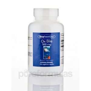  Allergy Research Group Ox Bile 500 mg 100 Vegetarian 