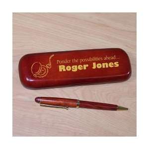  Personalized Retirement Rosewood Pen and Case Set Office 