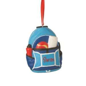  Swim Backpack Christmas Ornament
