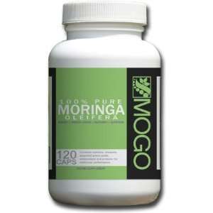 MOGO Brand Pure Moringa Oleifera in Vegetable Capsules (120 caps/400mg 