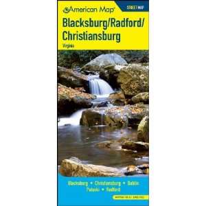   Map 616882 Blacksburg   Radford   Christiansburg Virginia Street Map