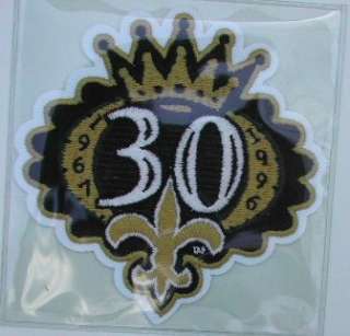New Orleans Saints 30th Anniversary Patch Willabee Ward  