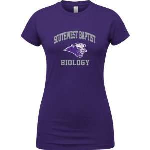   Bearcats Purple Womens Biology Arch T Shirt