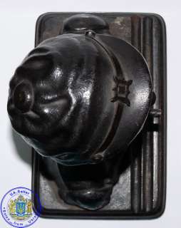 Russian KASLI cast iron ASHTRAY bust statue figurine  
