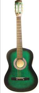 38 Beginner Green Acoustic Steel String Guitar  