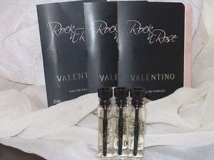 NEW VALENTINO X 3 ROCK N ROSE sample vials  