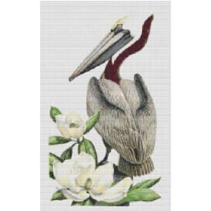  Louisiana State Bird and Flower Counted Cross Stitch 