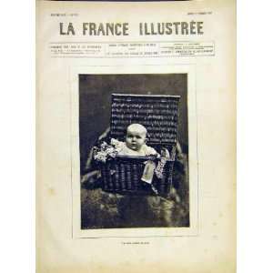  Baby Basket Station Child French Print 1882