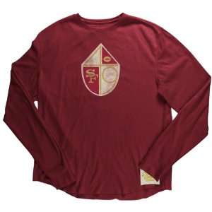   San Francisco 49ers Big Retro Logo Long Sleeve Soft Thermal T Shirt