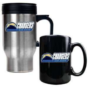 San Diego Chargers Coffee Cup & Travel Mug Gift Set