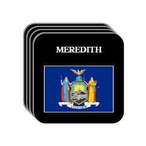  US State Flag   MEREDITH, New York (NY) Set of 4 Mini 