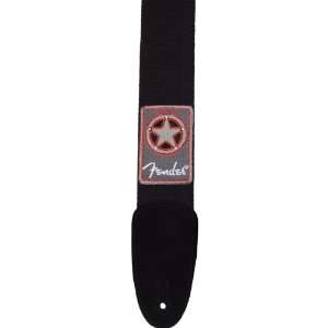  Fender Strap, Patchworks Series Badge Black Musical Instruments