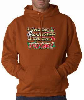 Three Casino Poor Funny 50/50 Pullover Hoodie  