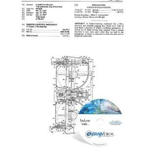    NEW Patent CD for FODDER LOOSENING IMPLEMENT 