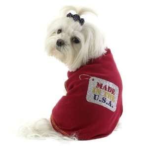   Pets World 17010444 MED Dog T shirt  Made in the USA