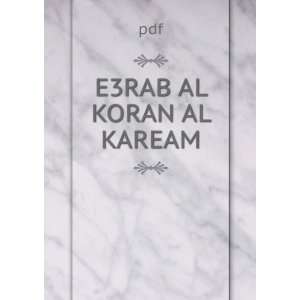 E3RAB AL KORAN AL KAREAM pdf  Books